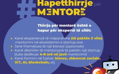 TECHSPACE, Thirrje për Mentorë